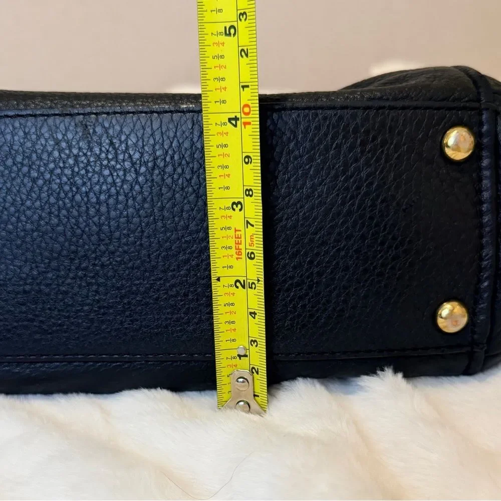 Michael Kors Weston Pebble Leather Foldover Satchel